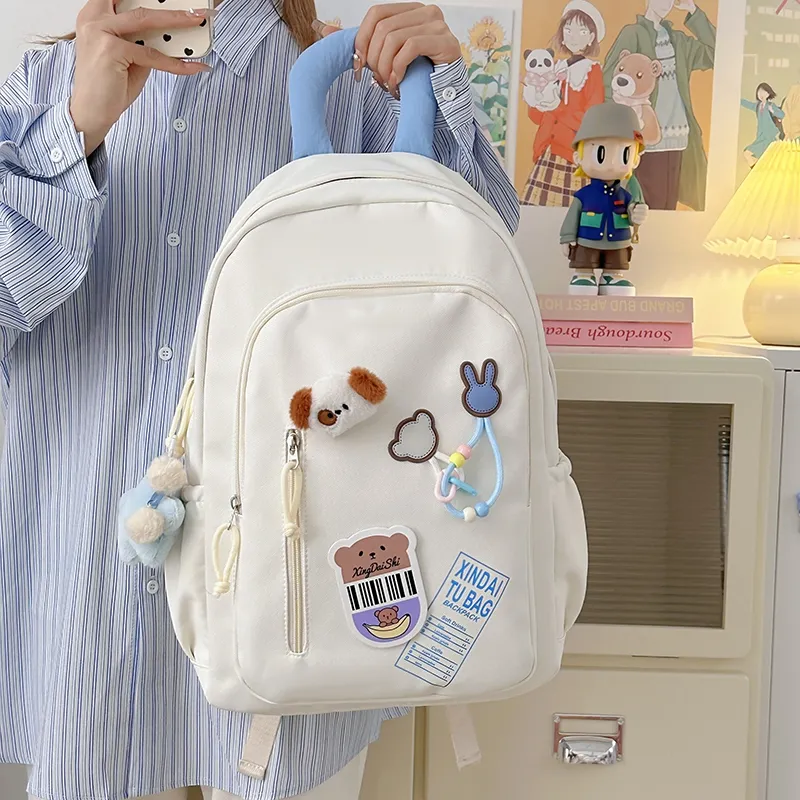 Vack Nylon Backpack Unisex Multicolor-29