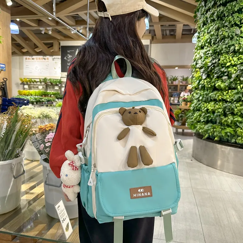 Vack Nylon Backpack Unisex Multicolor-15