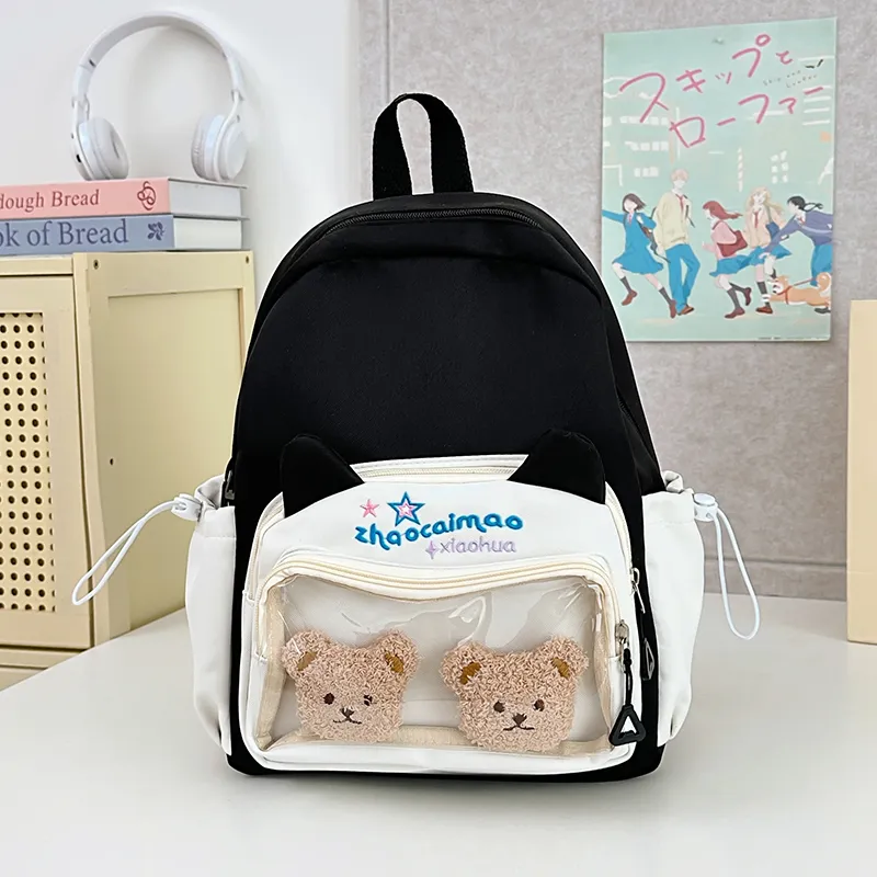 Vack Nylon Backpack Unisex Multicolor-1