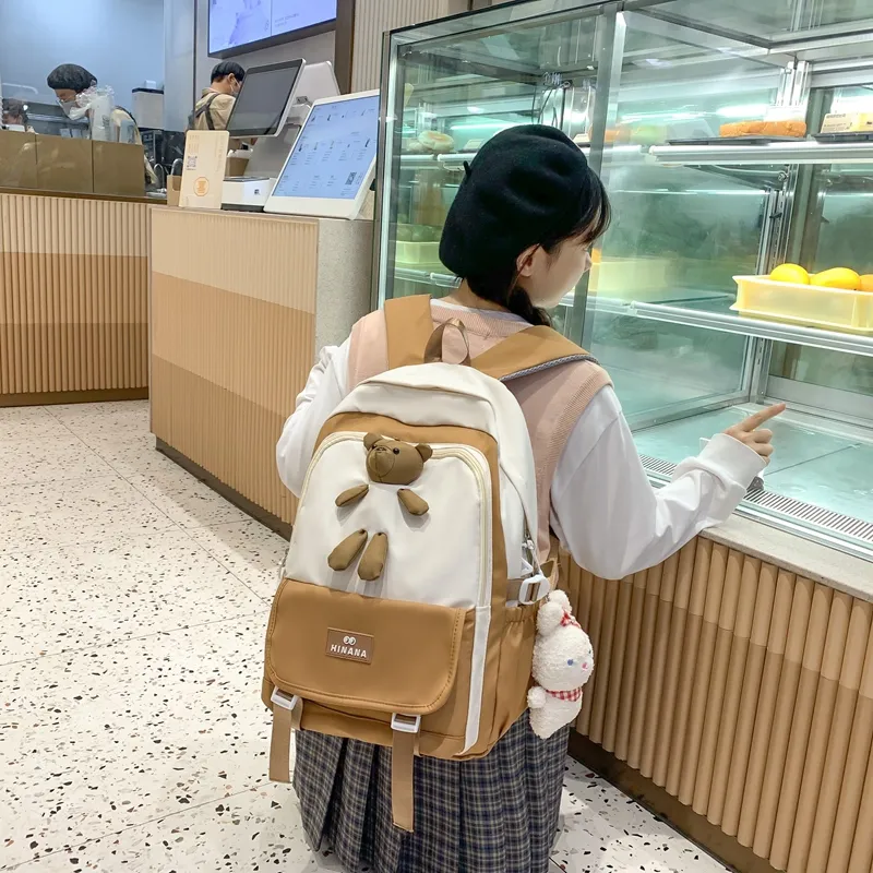 Vack Nylon Backpack Unisex Multicolor-25
