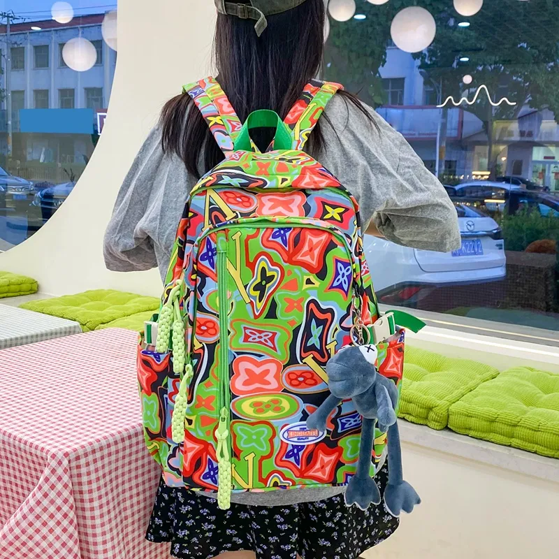 Vack Nylon Backpack Women's Multicolor-10