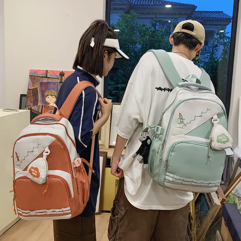 Vack Nylon Backpack Unisex Multicolor-22