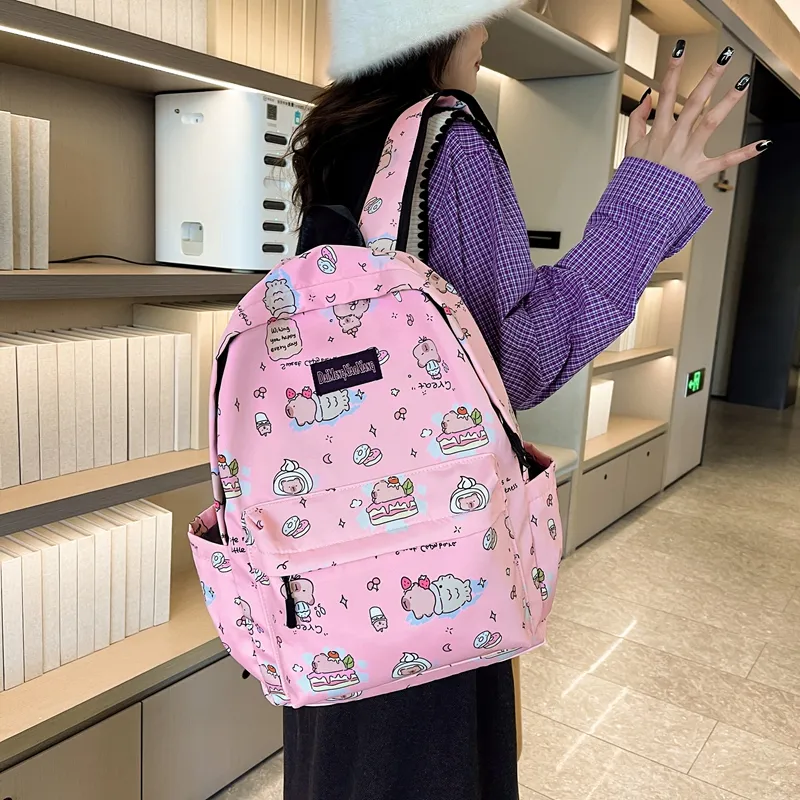 Vack Nylon Backpack Women's Multicolor-14