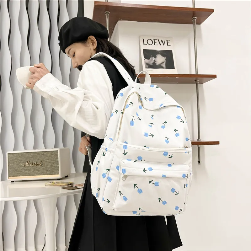 Vack Canvas Backpack Women's Multicolor-12