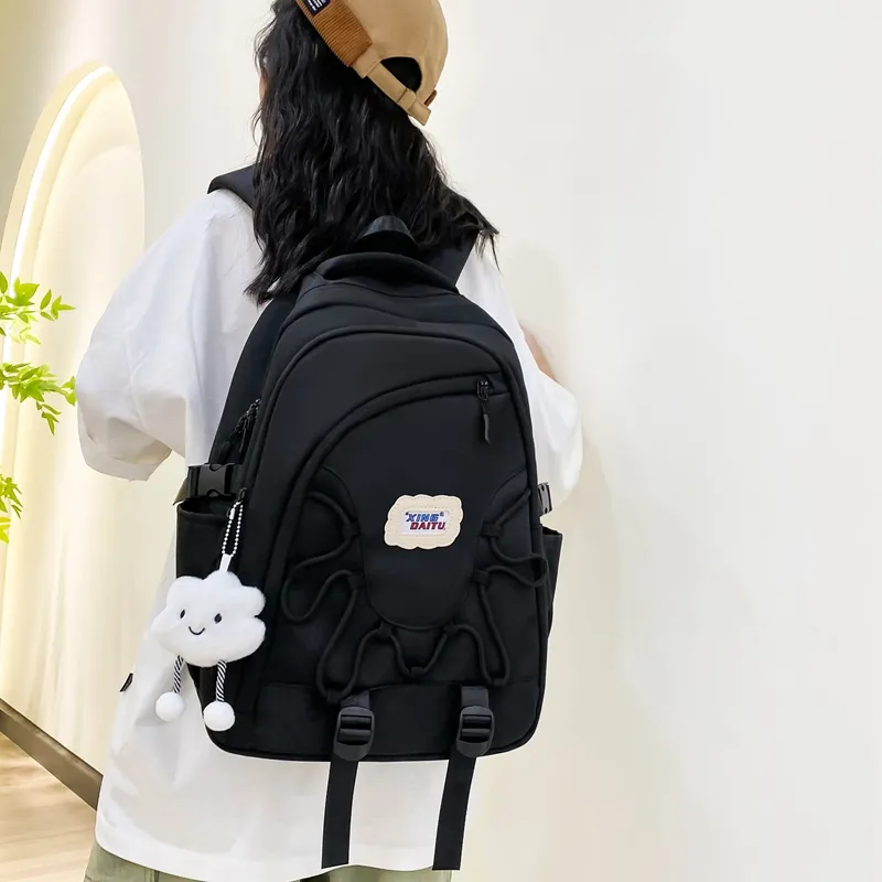 Vack Nylon Backpack Unisex Multicolor-16