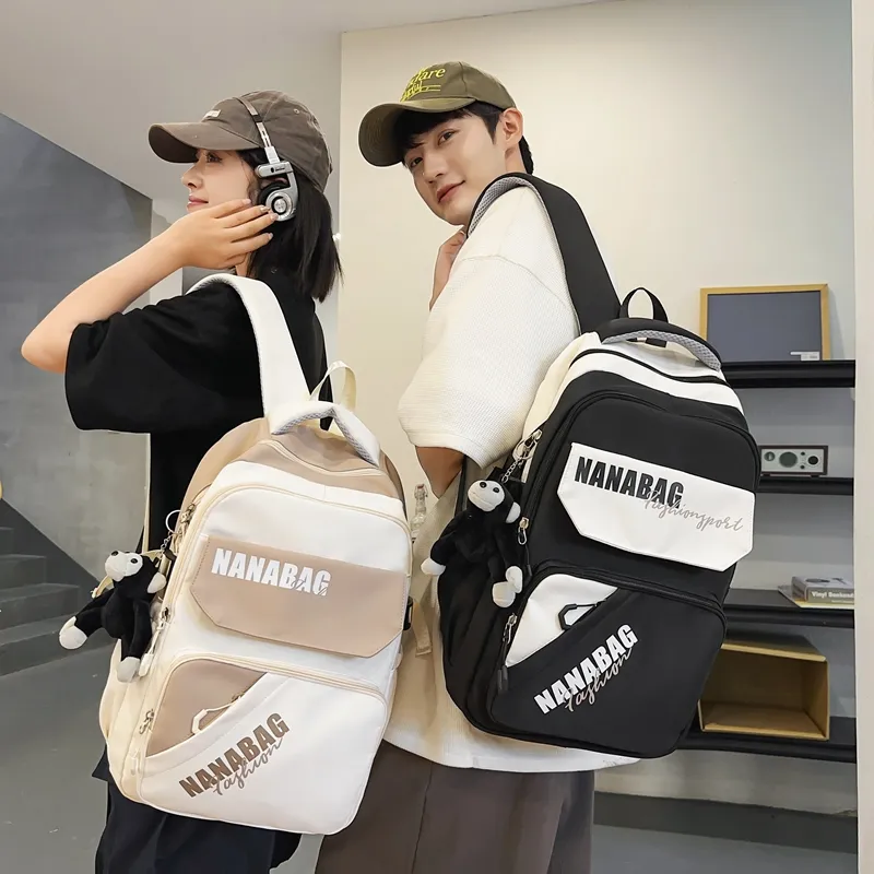 Vack Nylon Backpack Unisex Multicolor-13