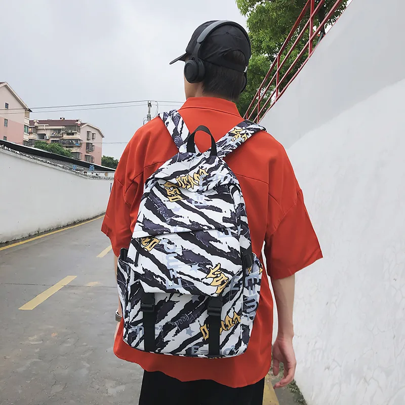 Vack Nylon Backpack Unisex Multicolor-8
