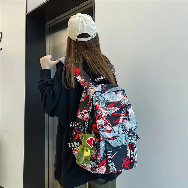 Vack Nylon Backpack Unisex Multicolor-5