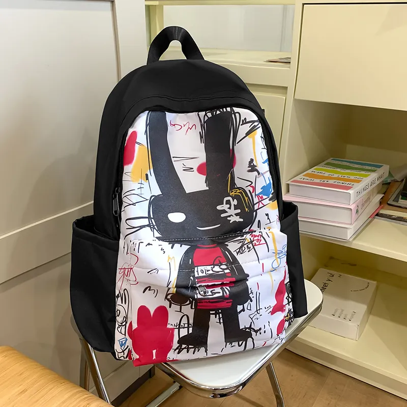 Vack Nylon Backpack Unisex Multicolor-13