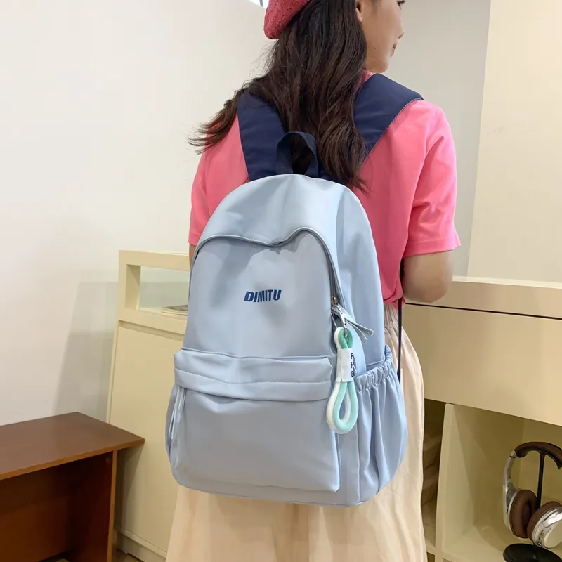 Vack Nylon Backpack Unisex Multicolor-14