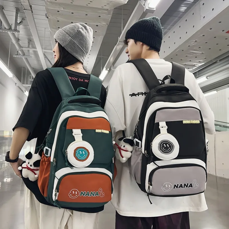Vack Nylon Backpack Unisex Multicolor-25