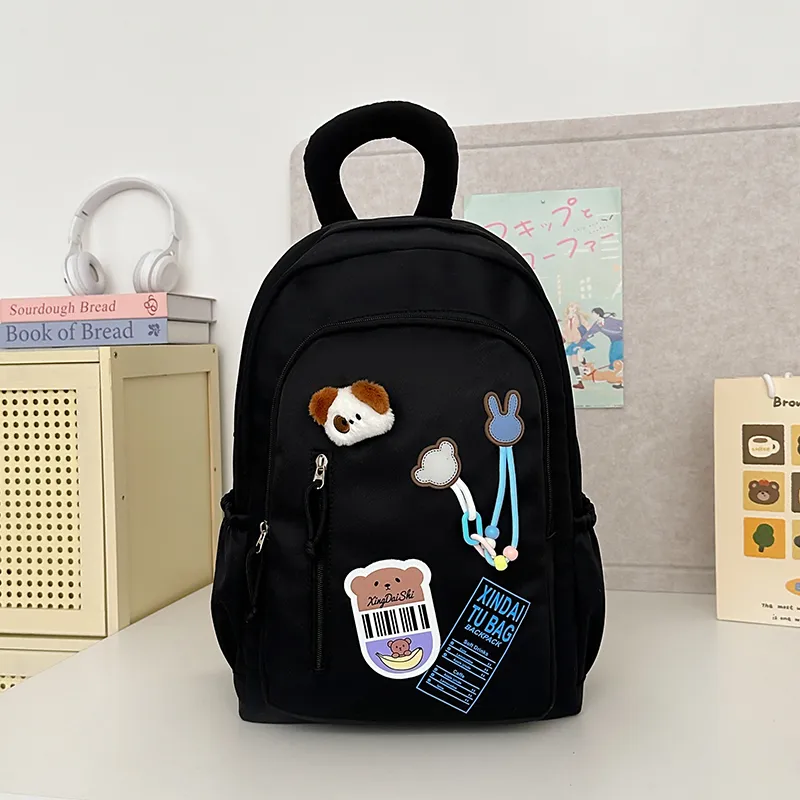 Vack Nylon Backpack Unisex Multicolor-2