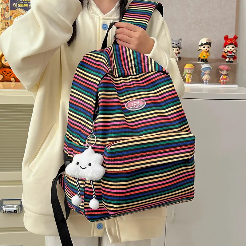 Vack Nylon Backpack Women's Multicolor-17