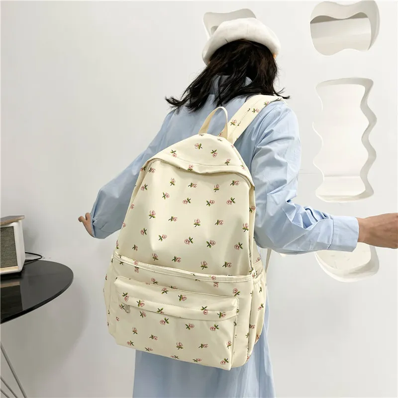 Vack Canvas Backpack Women's Multicolor-4