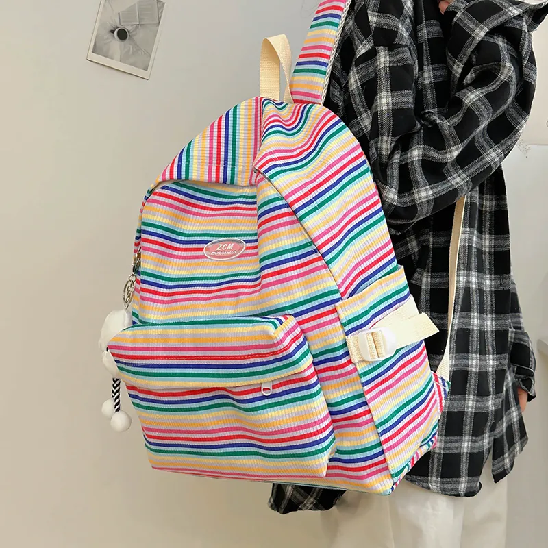 Vack Nylon Backpack Women's Multicolor-2
