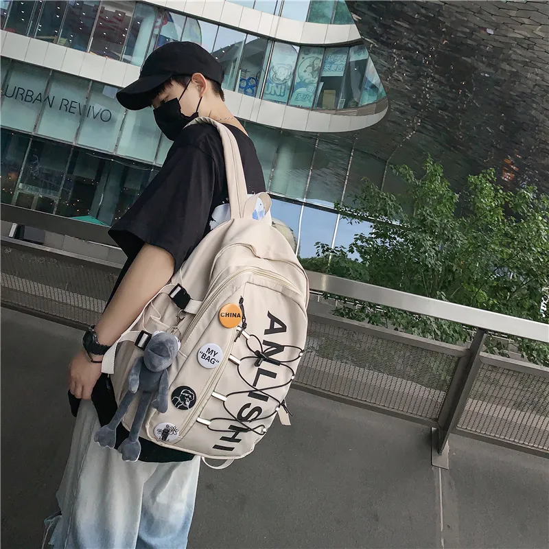 Vack Nylon Backpack Unisex Multicolor-4