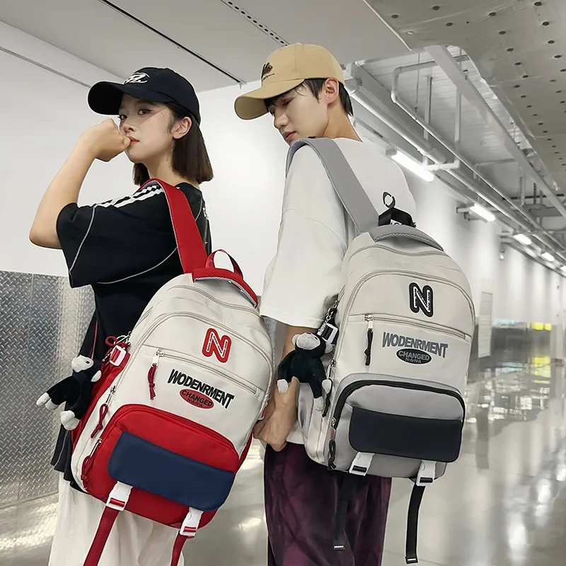 Vack Nylon Backpack Unisex Multicolor-7