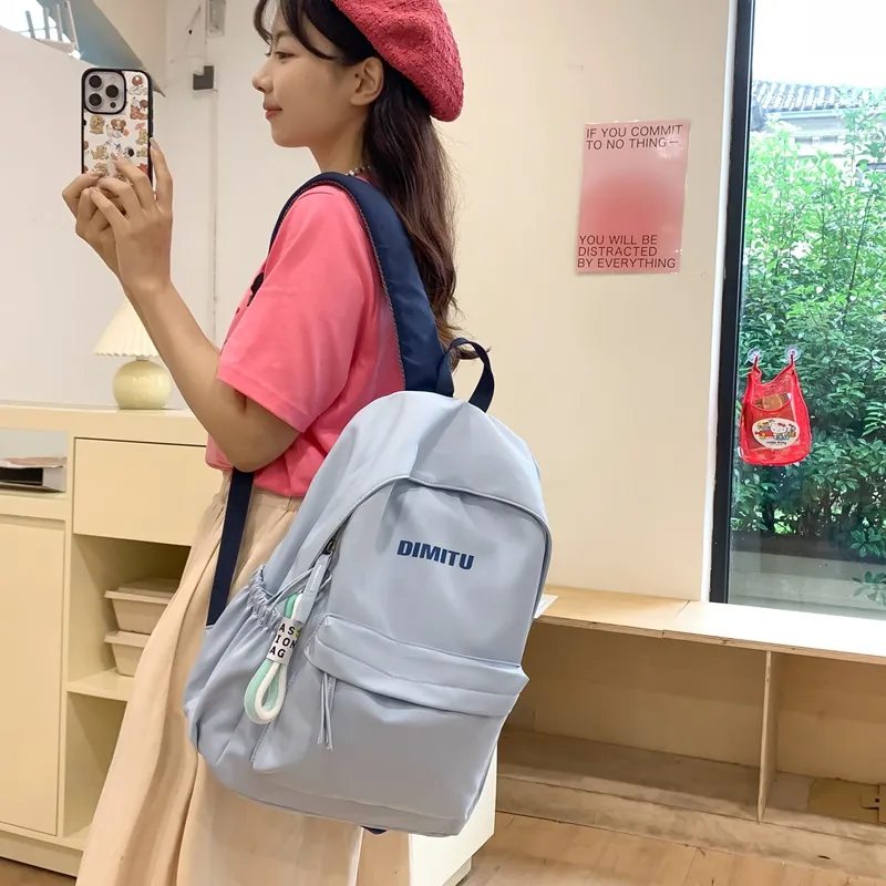 Vack Nylon Backpack Unisex Multicolor-13