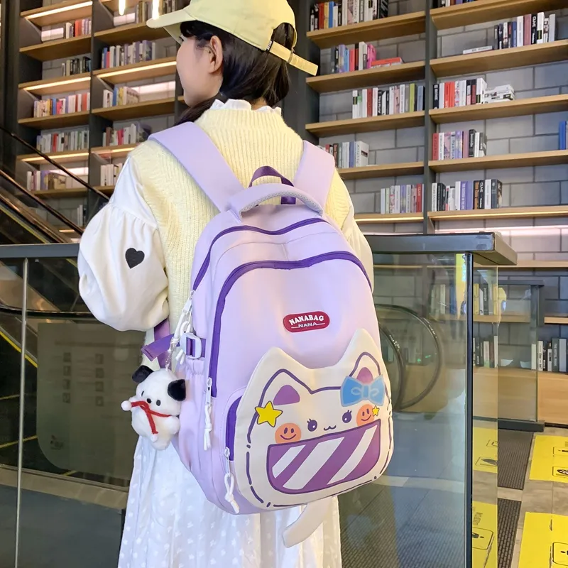 Vack Nylon Backpack Women's Multicolor-6