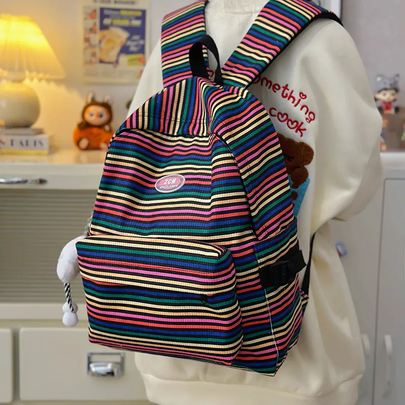 Vack Nylon Backpack Women's Multicolor-15