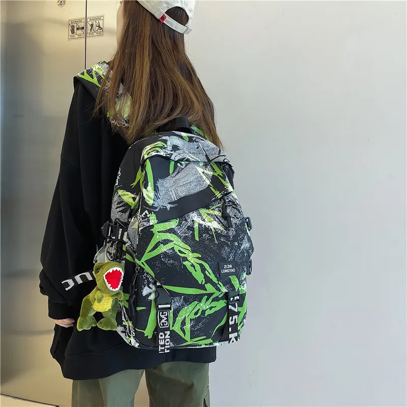 Vack Nylon Backpack Unisex Multicolor-10