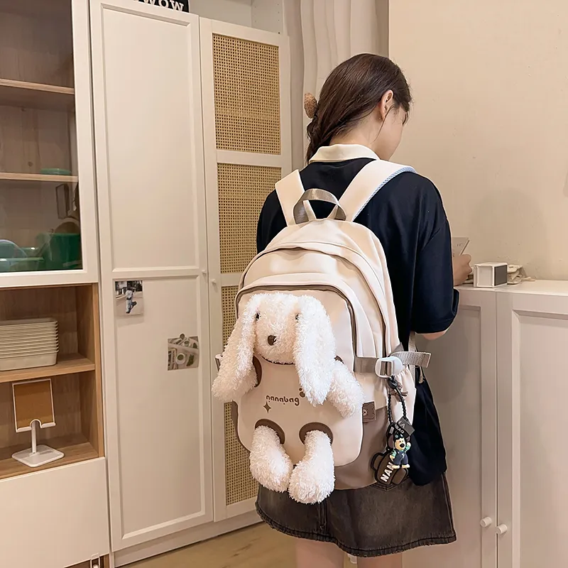 Vack Nylon Backpack Unisex Multicolor-11