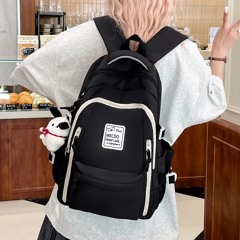 Vack Nylon Backpack Unisex Multicolor-2