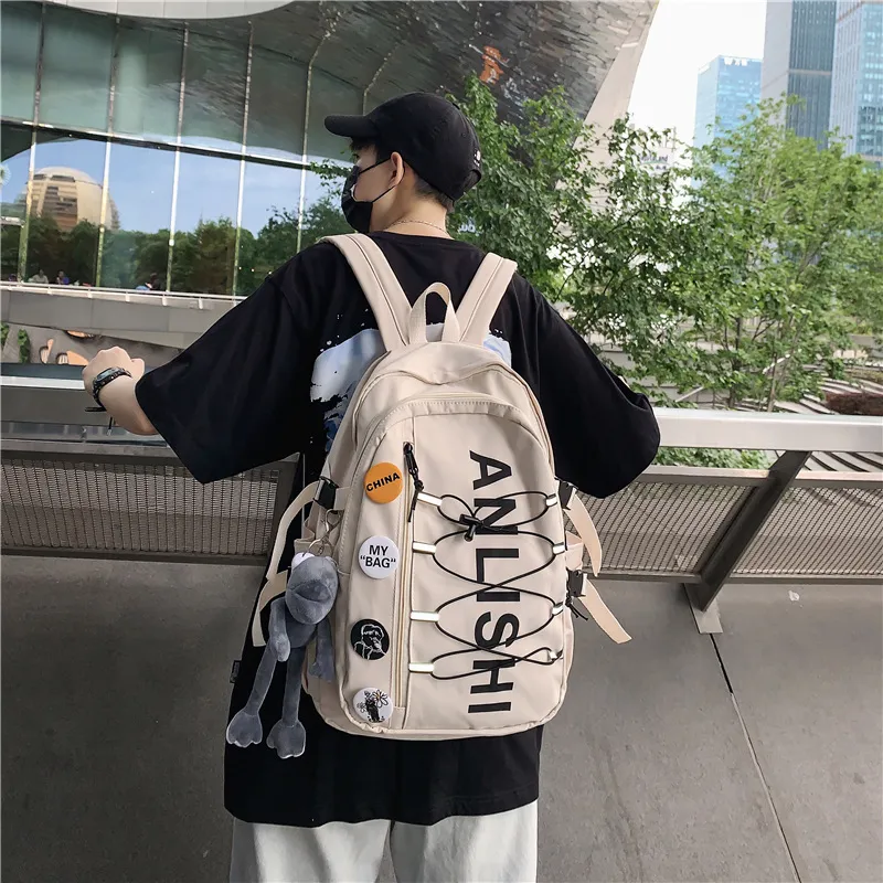 Vack Nylon Backpack Unisex Multicolor-1