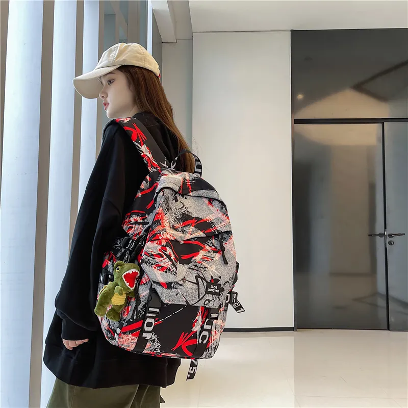 Vack Nylon Backpack Unisex Multicolor-7
