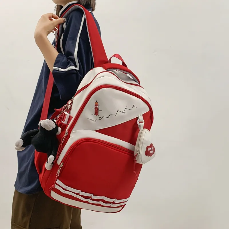 Vack Nylon Backpack Unisex Multicolor-8