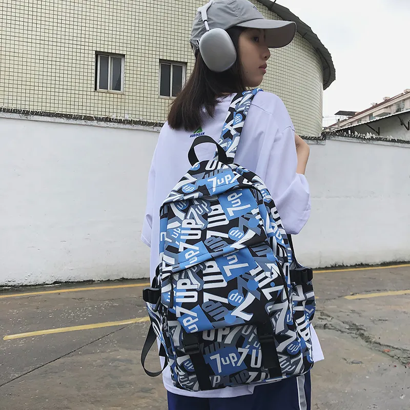 Vack Nylon Backpack Unisex Multicolor-1