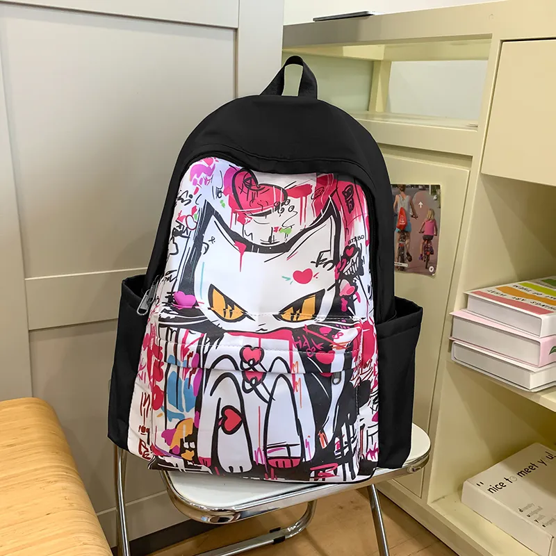 Vack Nylon Backpack Unisex Multicolor-10