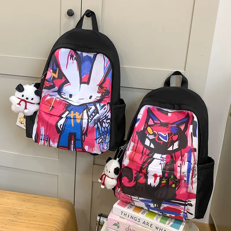 Vack Nylon Backpack Unisex Multicolor-18