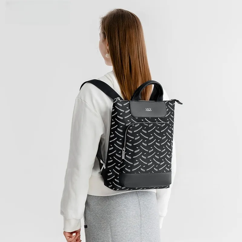 Vack 600D Waterproof Dragon Dance Backpack Unisex Charcoal Black/Camouflage Gray-1