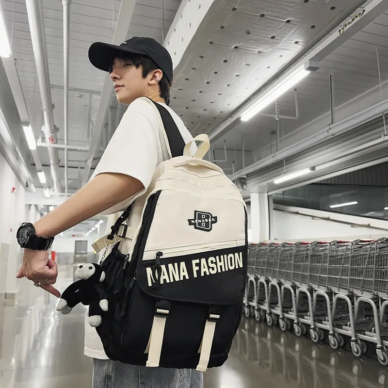 Vack Nylon Backpack Unisex Multicolor-7