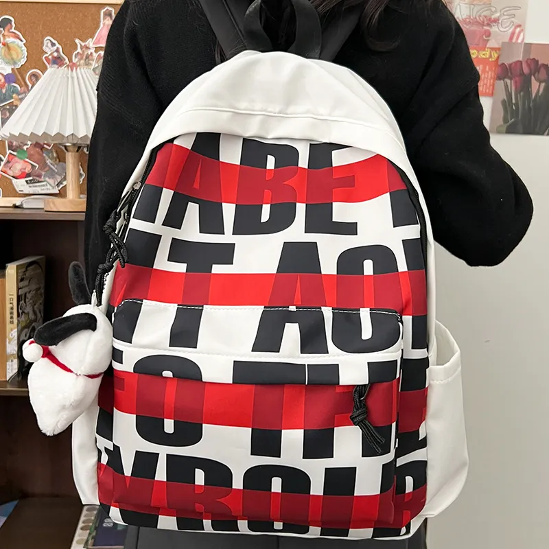 Vack Nylon Backpack Unisex Multicolor-3