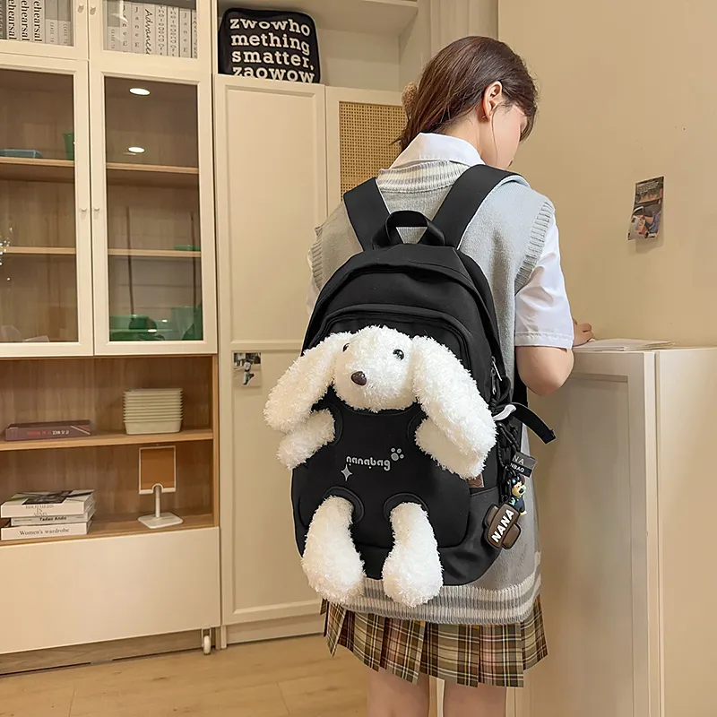 Vack Nylon Backpack Unisex Multicolor-16
