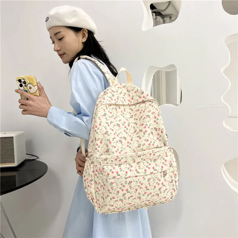 Vack Canvas Backpack Women's Multicolor-9
