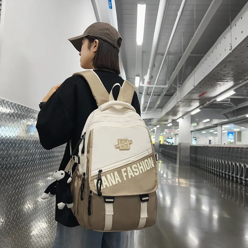 Vack Nylon Backpack Unisex Multicolor-9