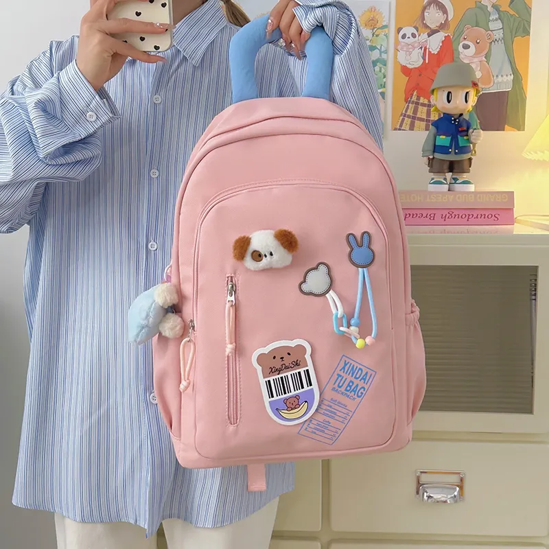 Vack Nylon Backpack Unisex Multicolor-23