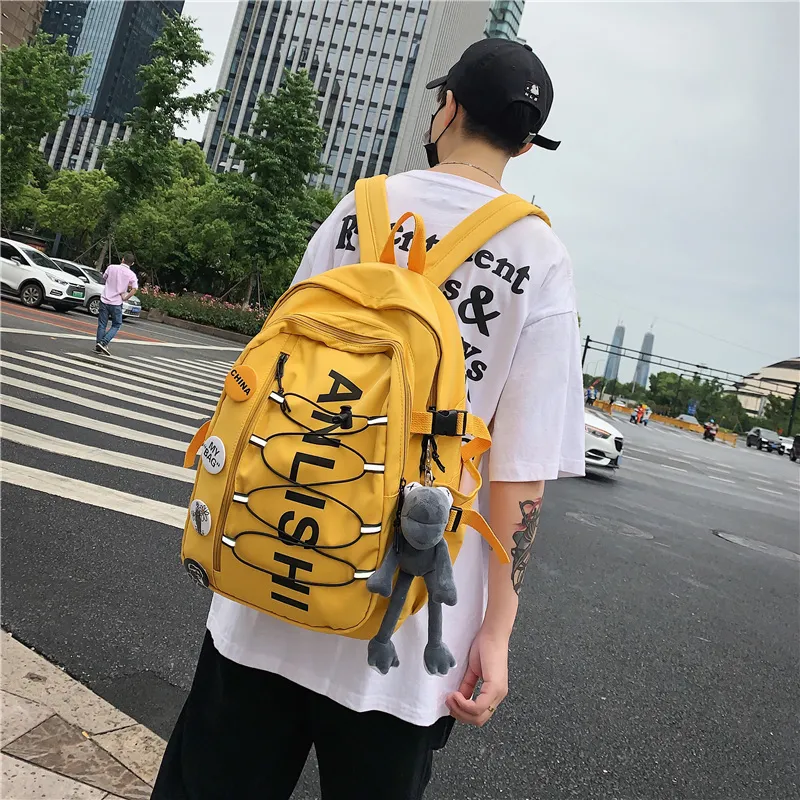 Vack Nylon Backpack Unisex Multicolor-16