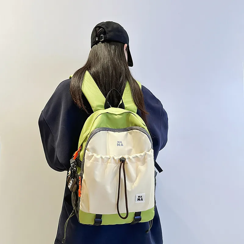 Vack Nylon Backpack Unisex Multicolor-4