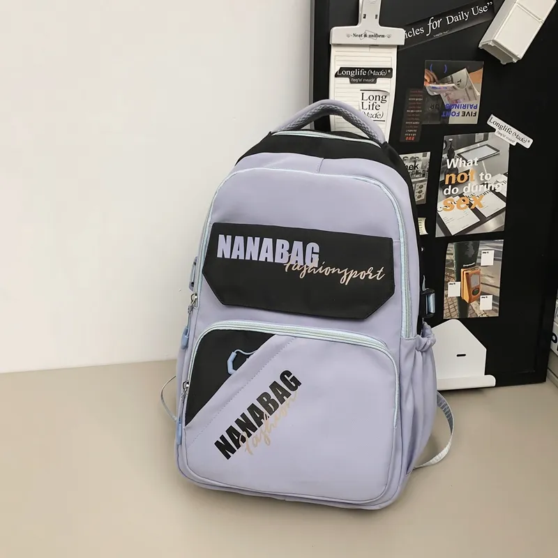 Vack Nylon Backpack Unisex Multicolor-17