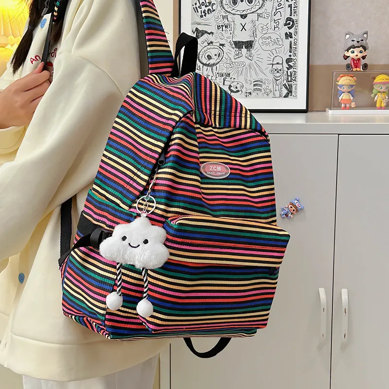 Vack Nylon Backpack Women's Multicolor-18