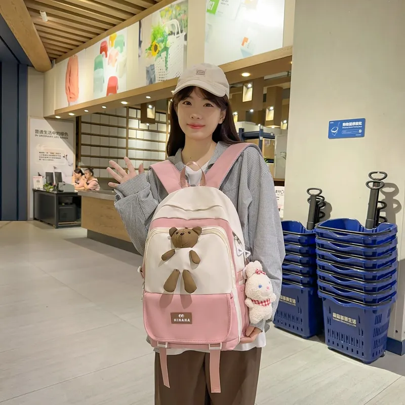 Vack Nylon Backpack Unisex Multicolor-22