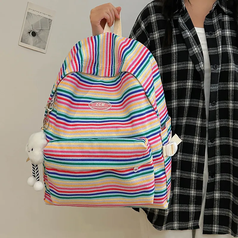 Vack Nylon Backpack Women's Multicolor-4
