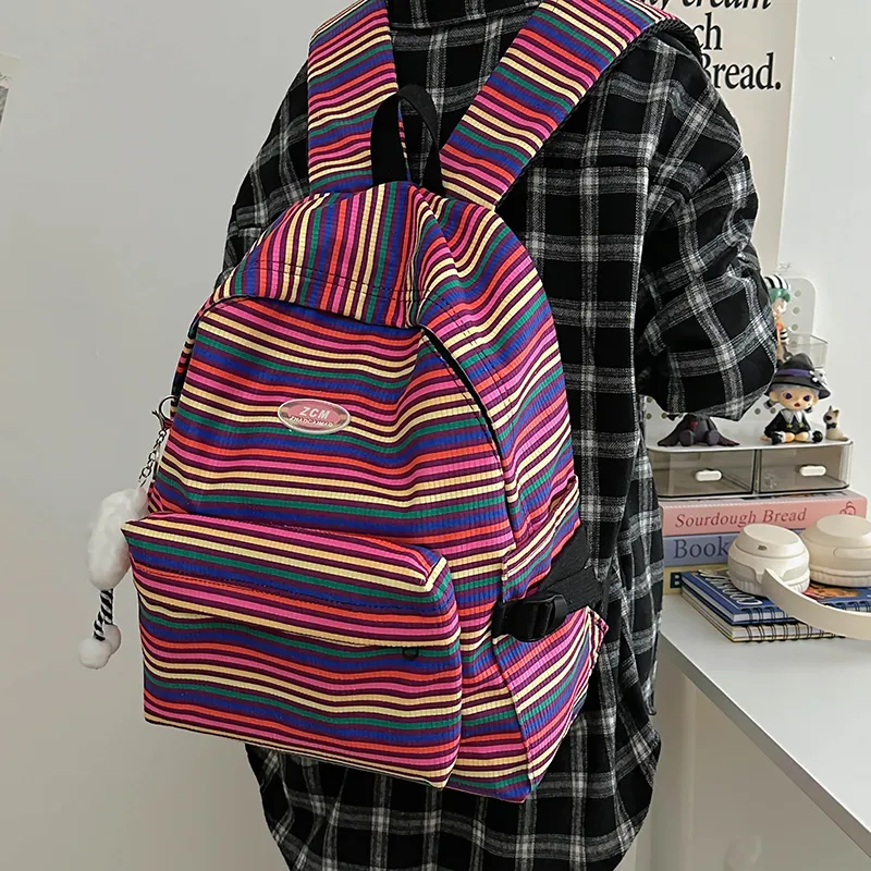 Vack Nylon Backpack Women's Multicolor-7