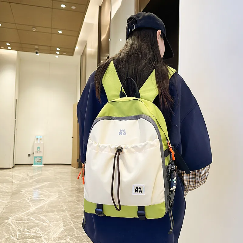 Vack Nylon Backpack Unisex Multicolor-3