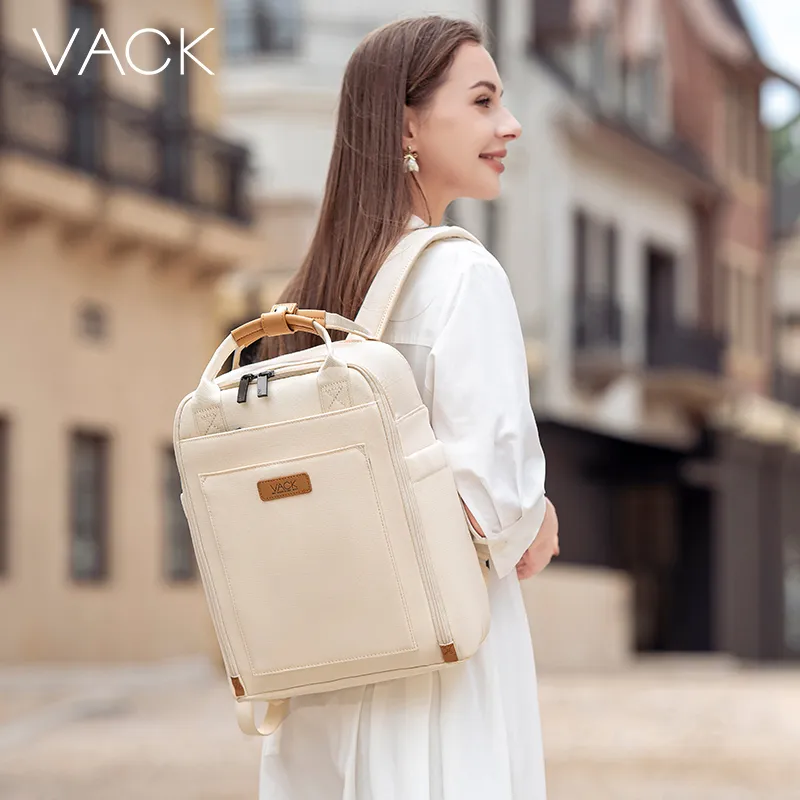 Vack Cotton Backpack Unisex Charcoal Black/Ivory White/Smoke Gray-5