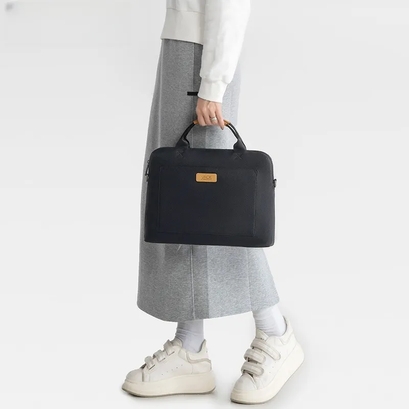 Vack Polyester Laptop Bag Unisex Steel Gray/Marine Blue-3
